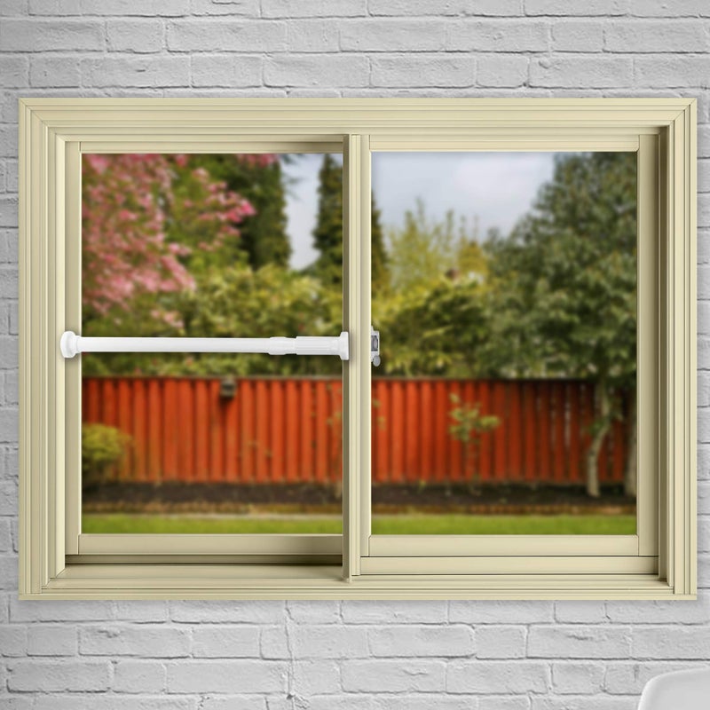 Roe & Moe Telescoping Window Security Guard Bars Prevent Forced Entry - extends from 17-27 inches (4-Pack) - Image 5